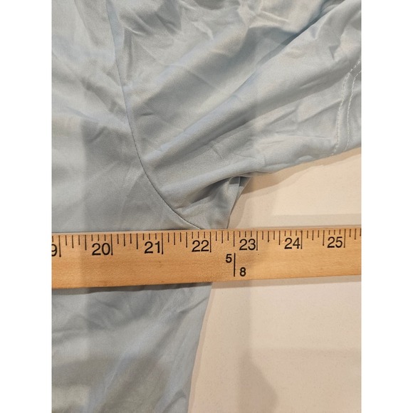 NWOT Collars and Co Collar Polo Golf Shirt Mens Large Light Blue Solid Flat - Picture 10 of 11